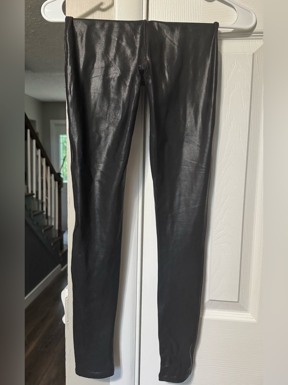 Spanx Black Faux Leather Leggings